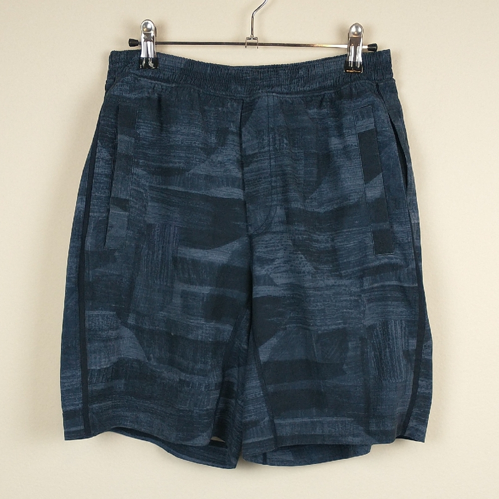 Lululemon Pace Breaker Short 9" Mens Medium Blue Lined Running Swift Fabric